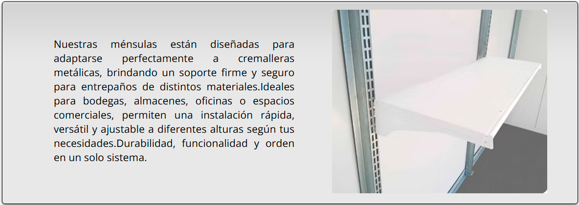 mensulas MENSULAS PARA INTRABOX